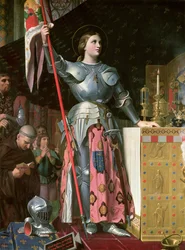 Johanna von Orléans bei der Krönung von König Karl VII., 17. Juli 1429, 1854
